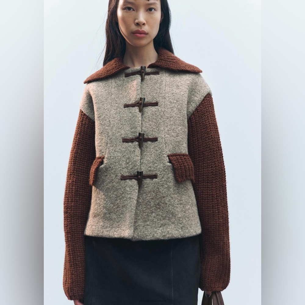 Wool Blend Toggle Jacket - Picture 2 of 8